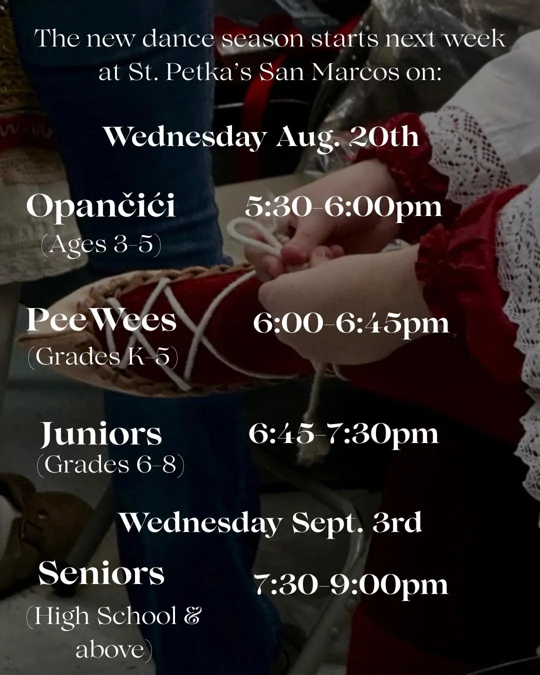 Avala Folklore Schedule 2025-26
